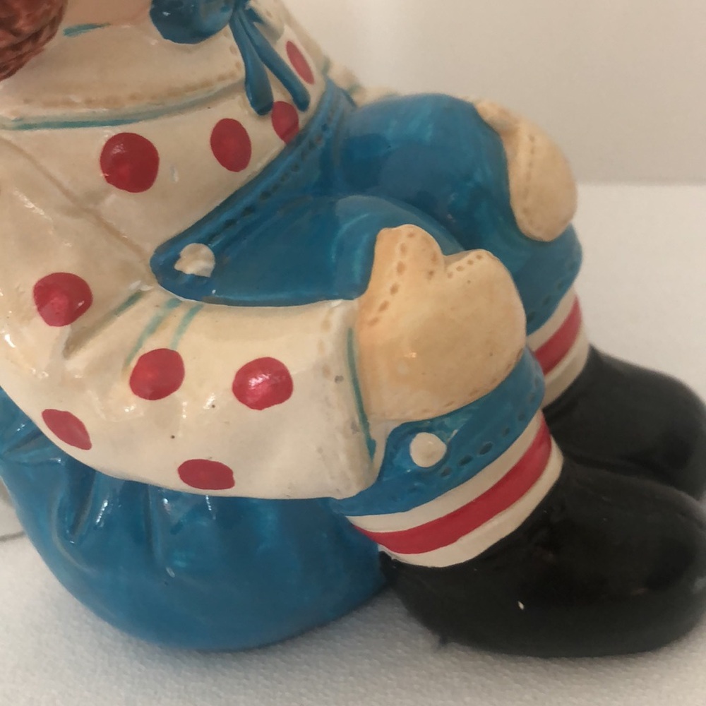 Vintage Chalkware Raggedy Ann and Andy Bookends - Picture 12 of 16